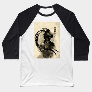 Sumi e Ninja Baseball T-Shirt